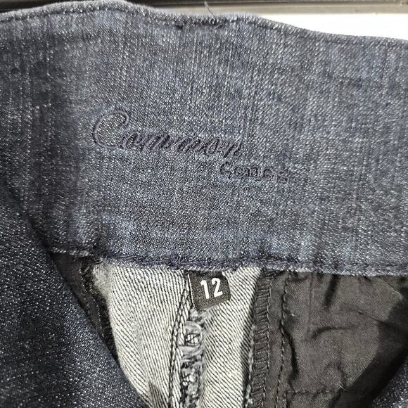 Common Genes Women's Mid-Rise Bootcut Jeans Size 12 Large Dark Blue Stretch - Picture 5 of 6
